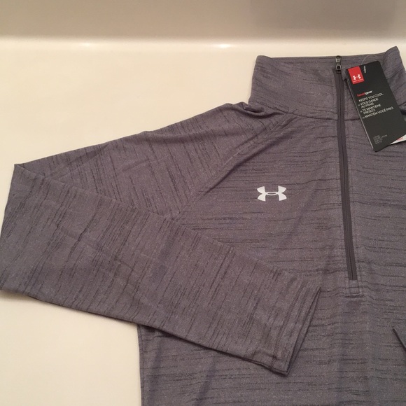 Under Armour Stripe Tech 1/4 Zip Top Shirt - Picture 5 of 7